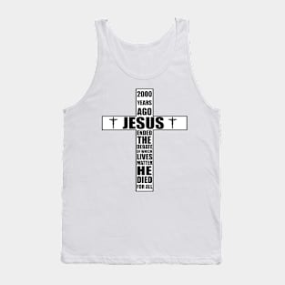 Christian Gift 2000 Years Ago Jesus Ended the Debate Tank Top